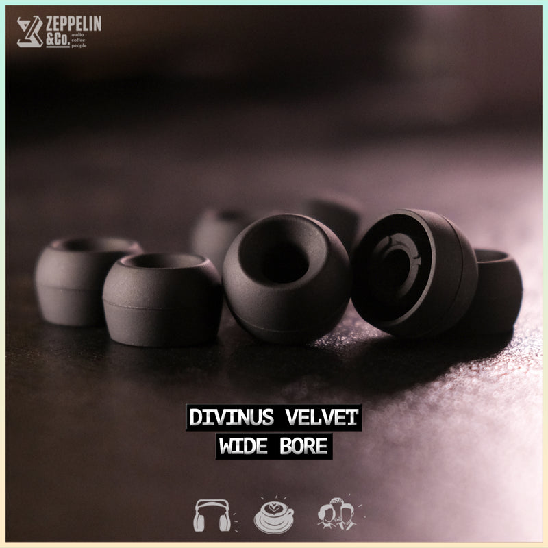 Divinus Velvet Wide Bore Eartips (3-Pair Pack)