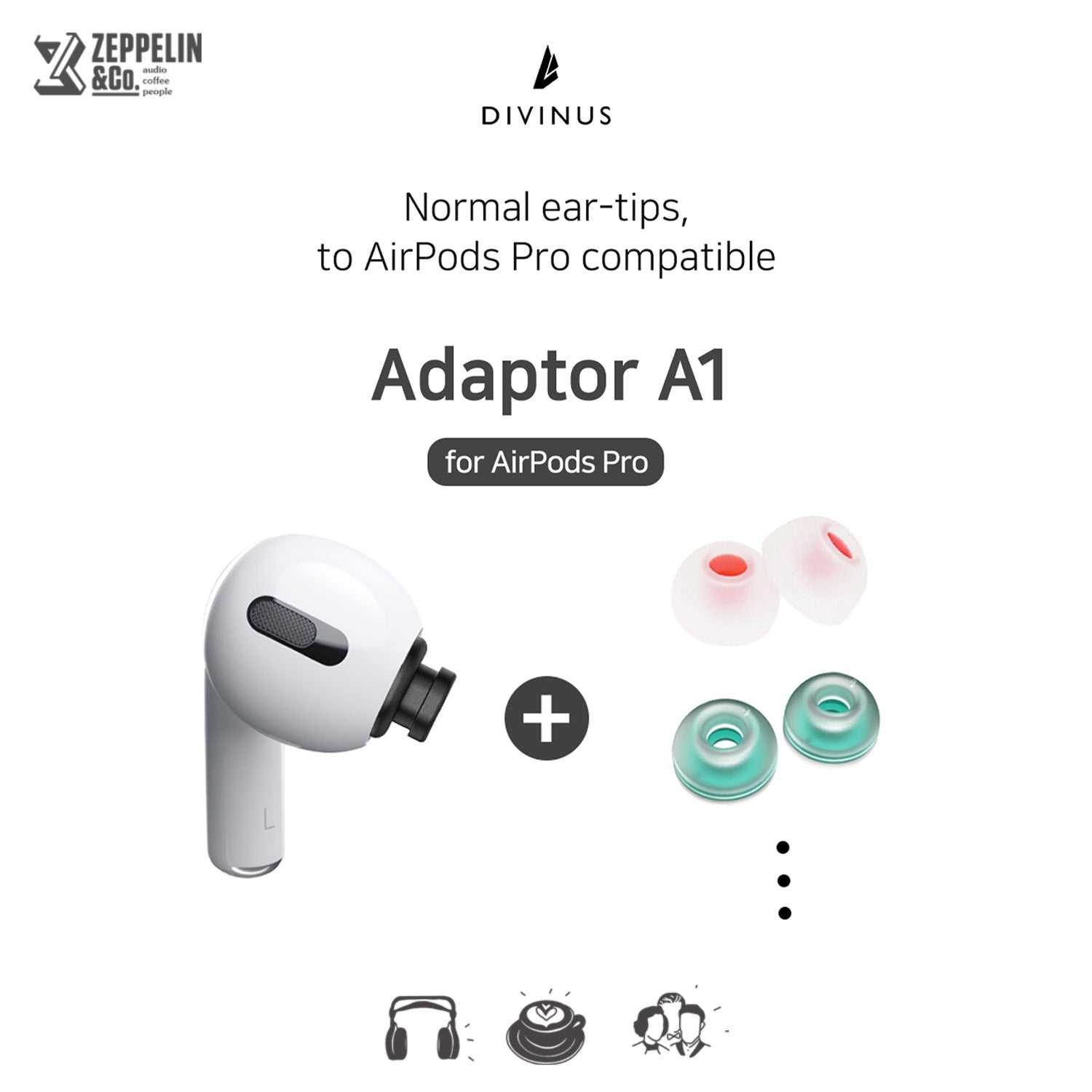 Divinus A1 Adaptor for AirPods Pro (1-Pair) – Zeppelin & Co