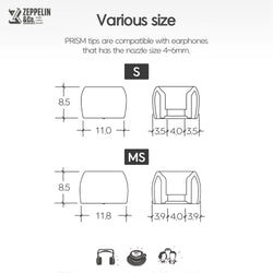 Divinus Prism Wide Bore LSR Eartips (2-Pair Pack)