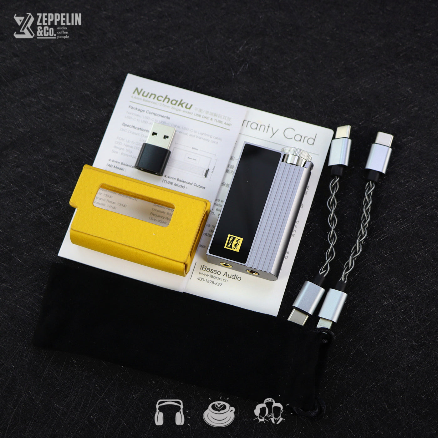 iBasso Audio Nunchaku Raytheon JAN6418 tube USB-C DAC/amp