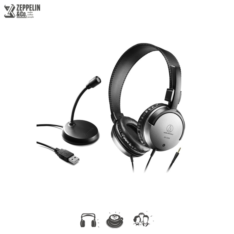 Audio-Technica ATGM1 Pack (ATG1M-USB Microphone + ATH-250M Headphones)
